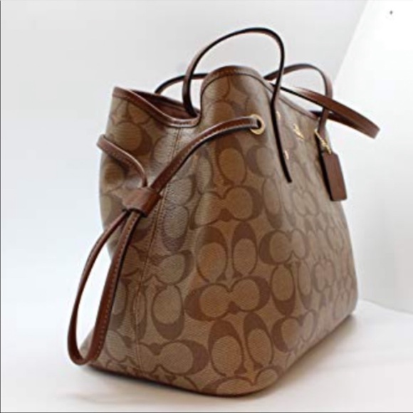 Coach logo drawstring logo shoulder bag - Picture 5 of 15